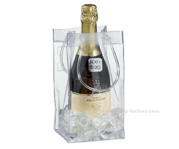 Transaprent Wine Cooler Bag Lightweight Champagne Carrying Bag with Handles